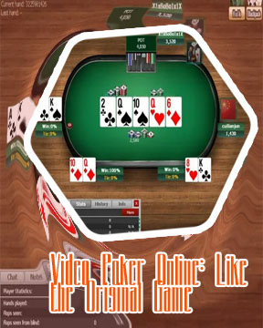 Online poker with video